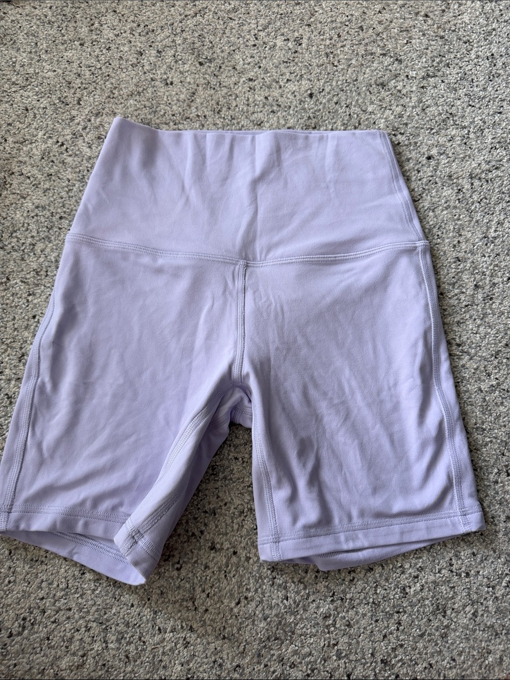 High-Rise Lavender Bike Shorts for Women